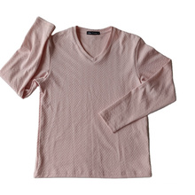 2021 Autumn Casual Wholesale Custom T-shirts Sport Long Sleeve Knit Men's V-neck sweatshirt